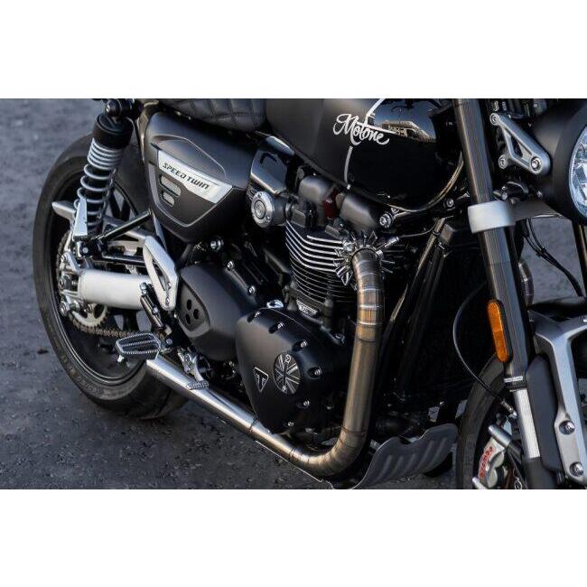 Motone Customs モートーンカスタムズ ジェネレーターバッジ ユニオンジャック カラー：ブラック／ポリッシュ TRIUMPH トライアンフ 外装 | ブランド登録なし | 06