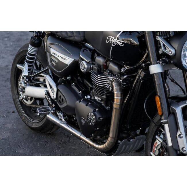 Motone Customs モートーンカスタムズ ジェネレーターバッジ ユニオンジャック カラー：ブラック／ポリッシュ TRIUMPH トライアンフ 外装 | ブランド登録なし | 06