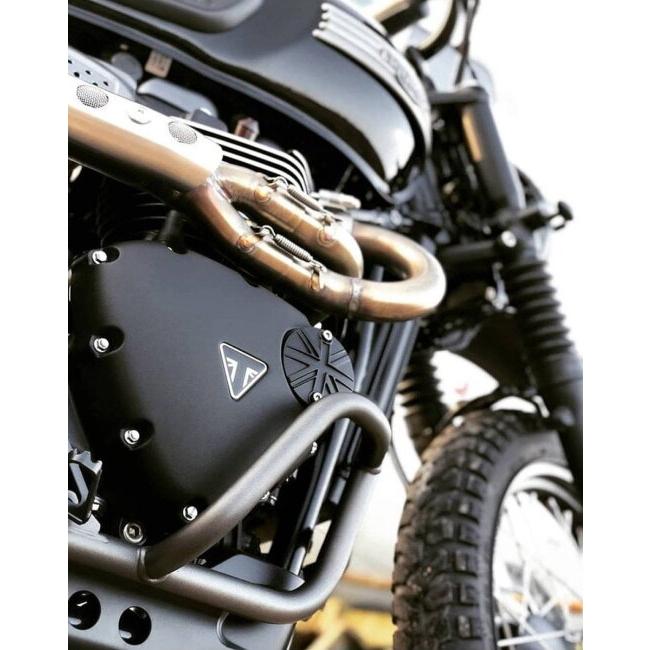 Motone Customs モートーンカスタムズ ジェネレーターバッジ ユニオンジャック カラー：ブラック TRIUMPH トライアンフ 外装 | ブランド登録なし | 02