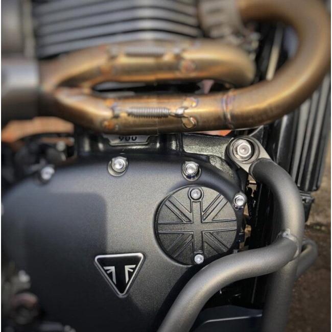 Motone Customs モートーンカスタムズ ジェネレーターバッジ ユニオンジャック カラー：ブラック TRIUMPH トライアンフ 外装 | ブランド登録なし | 03