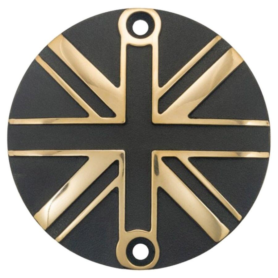 Motone Customs モートーンカスタムズ ジェネレーターバッジ ユニオンジャック カラー：ブラス／ブラック TRIUMPH トライアンフ 外装 | ブランド登録なし