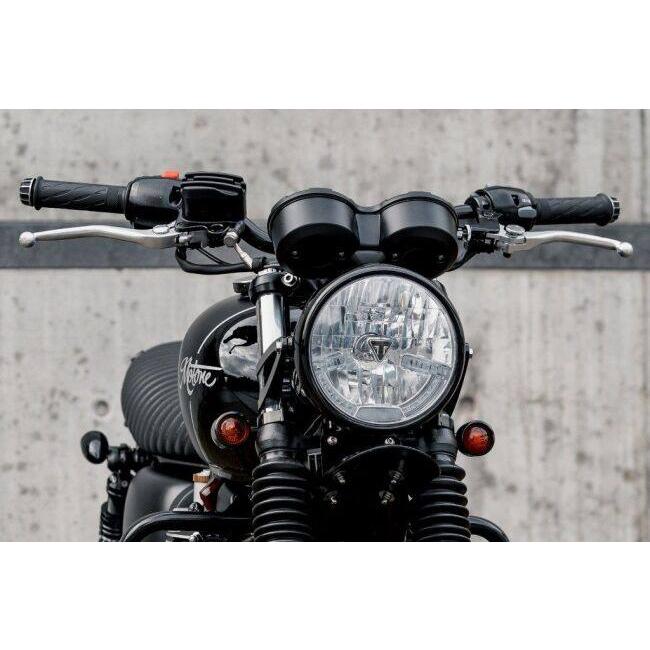 Motone Customs モートーンカスタムズ マスターシリンダーキャップ リブ カラー：ブラック BONNEVILLE T100 T120 BOBBER SPEEDMASTER THRUXTON 1200 ブレーキ | ブランド登録なし | 04