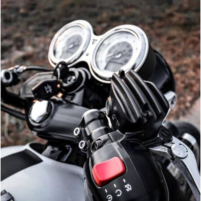 Motone Customs モートーンカスタムズ マスターシリンダーキャップ リブ カラー：ブラック BONNEVILLE T100 T120 BOBBER SPEEDMASTER THRUXTON 1200 ブレーキ | ブランド登録なし | 06