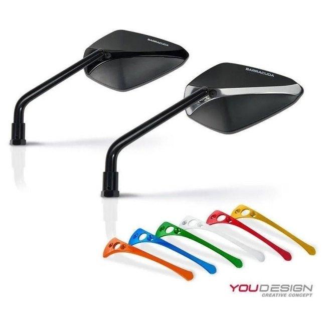 BARRACUDA バラクーダ BARRACUDA PAIR OF MIRROR INSERTS A-VERSION UNIVERSAL カラー：ホワイト｜webike｜03