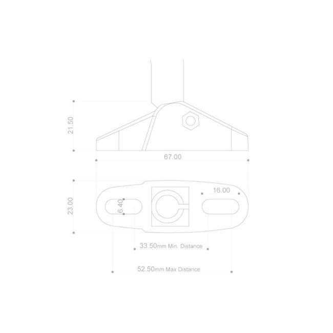 プラットフォーム 4 BARRACUDA バラクーダ D-VERSION RACE PAIR MIRRORS カラー：ホワイト