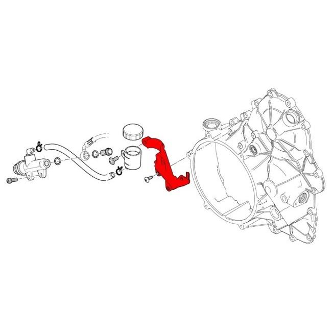 CNC Racing シーエヌシーレーシング リザーバータンクブラケット付きリアブレーキホースガード カラー：シルバー PANIGALE V4 R S DUCATI ドゥカティ ブレーキ | CNC RACING | 03