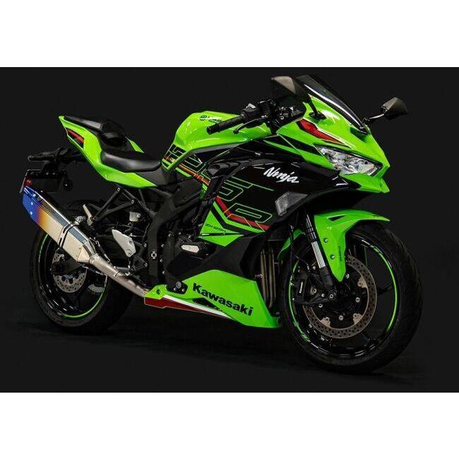 TRICKSTAR トリックスター フルエキゾーストマフラー IKAZUCHI(イカヅチ) 政府認証 サイレンサータイプ：IKAZUCHI 焼チタン Ninja ZX-25R KAWASAKI カワサキ_1