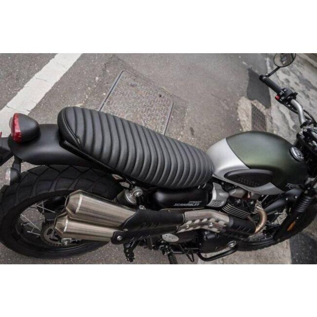 Motone Customs モートーンカスタムズ シート VIPER リブ カラー：ブラック BONNEVILLE T100 T120 STREET TWIN SPEED 900 CUP SCRAMBLER TRIUMPH トライアンフ | ブランド登録なし | 04