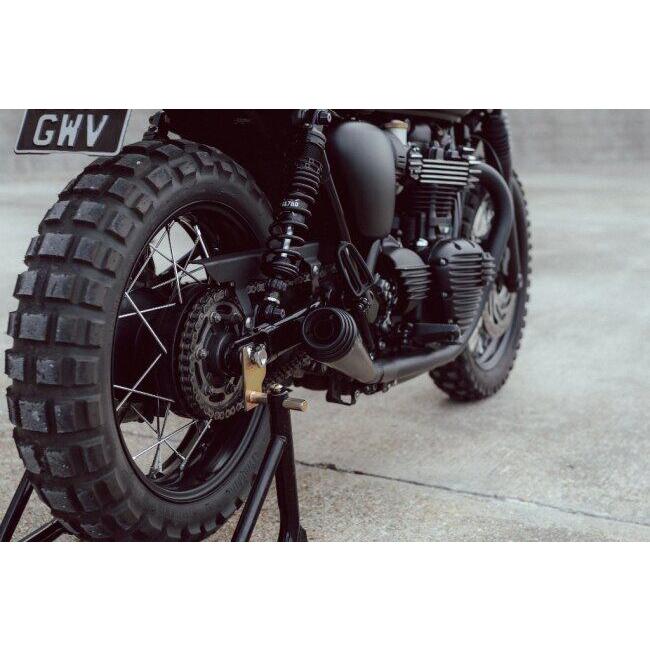Motone Customs モートーンカスタムズ スリップオンマフラー SATURN V カラー：ブラック BONNEVILLE T100 T120 TRIUMPH トライアンフ マフラー_5