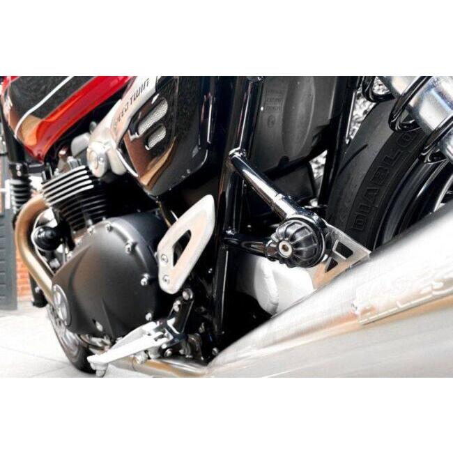 Motone Customs モートーンカスタムズ タンデムステップ ブランキングプレート CASABLANKA カラー：ブラック TRIUMPH トライアンフ ステップ 足回り | ブランド登録なし | 03