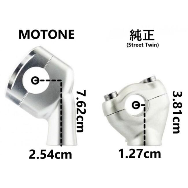 Motone Customs モートーンカスタムズ ハンドルライザー BONNEVILLE SE SCRAMBLER 900 SPEED TWIN STREET TRIUMPH トライアンフ ハンドル周辺パーツ ハンドル | ブランド登録なし | 07