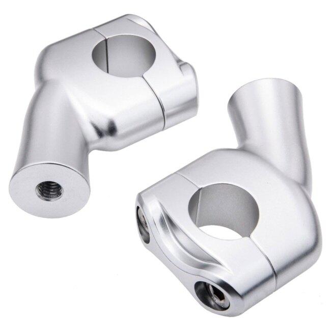 Motone Customs モートーンカスタムズ ハンドルライザー 28.6mm カラー：シルバー SCRAMBLER 1200XC 1200XE 1200X 900 SPEED TWIN 1200 STREET ハンドル | ブランド登録なし | 01