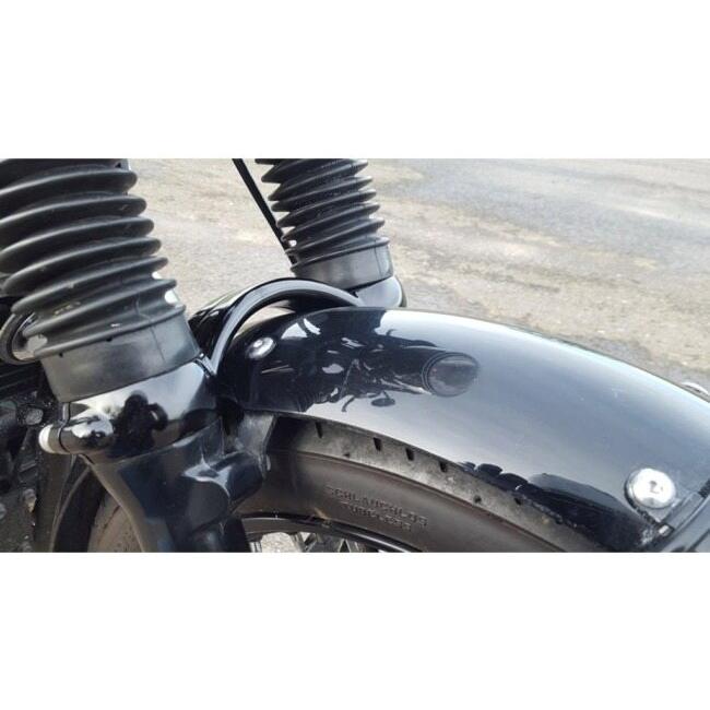 Motone Customs モートーンカスタムズ フォークブレース カラー：ブラック BONNEVILLE T100 T120 TRIUMPH トライアンフ フォークスタビライザー サスペンション