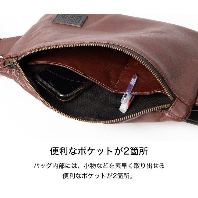 DEGNER デグナー レザーワンショルダーバッグ カラー：ブラウン ショルダーバッグ バッグの画像