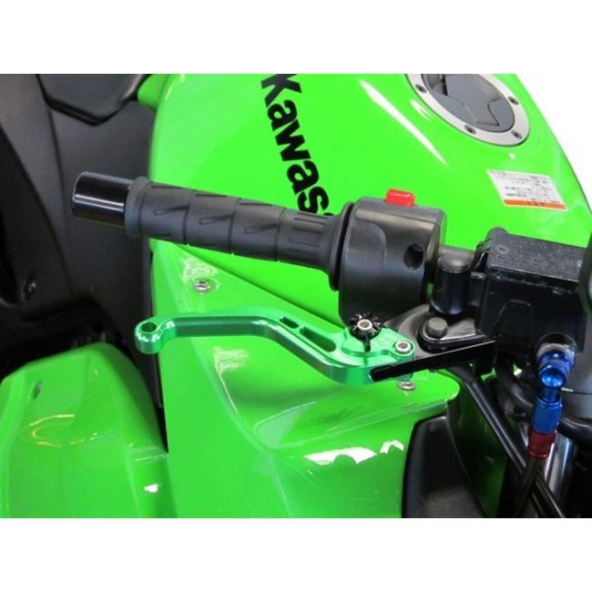 U-KANAYA ユーカナヤ スタンダードタイプ ショートアルミビレットレバーセット アジャスターカラー：レッド / レバーカラー：ブラック Ninja ZX-10R ハンドル | U-KANAYA | 06