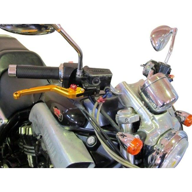 U-KANAYA ユーカナヤ スタンダードタイプ ショートアルミビレットレバーセット アジャスターカラー：レッド / レバーカラー：ブラック Ninja ZX-10R ハンドル | U-KANAYA | 09