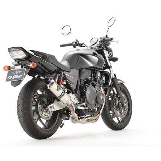 r’s gear アールズギア ワイバンR フルエキゾースト シングルマフラー サイレンサーカラー：チタンポリッシュ CB400SF CB400SB HONDA ホンダ マフラー | r's gear