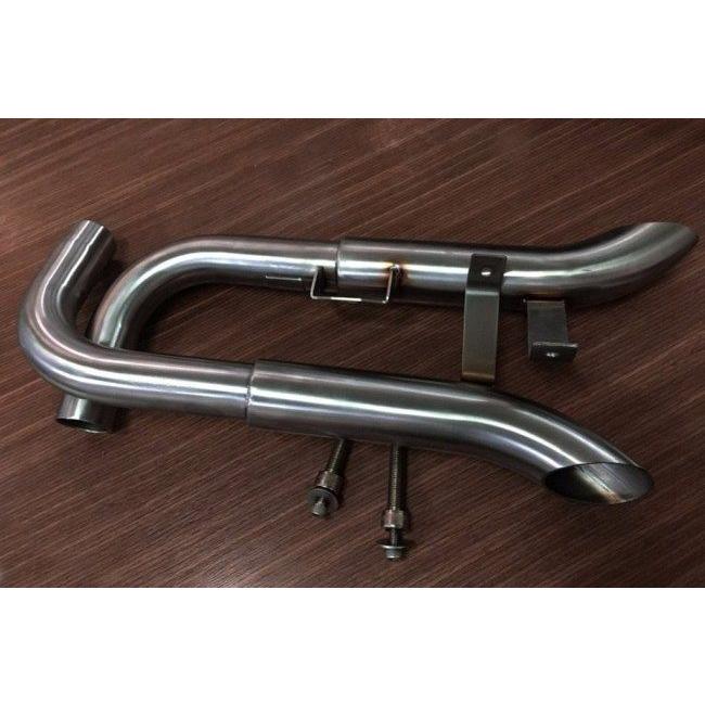 Motone Customs モートーンカスタムズ スラッシュカットマフラー MAYHEM カラー：シルバー TRIUMPH トライアンフ フルエキゾーストマフラー マフラーの画像