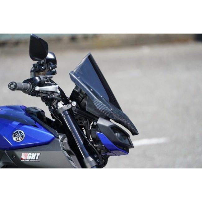 EIGHT(才谷屋) エイト(サイタニヤ) フロントバイザーカウル タイプ：クリアースクリーン / カラー：黒ゲル MT-09 SP YAMAHA ヤマハ カウル関連 外装