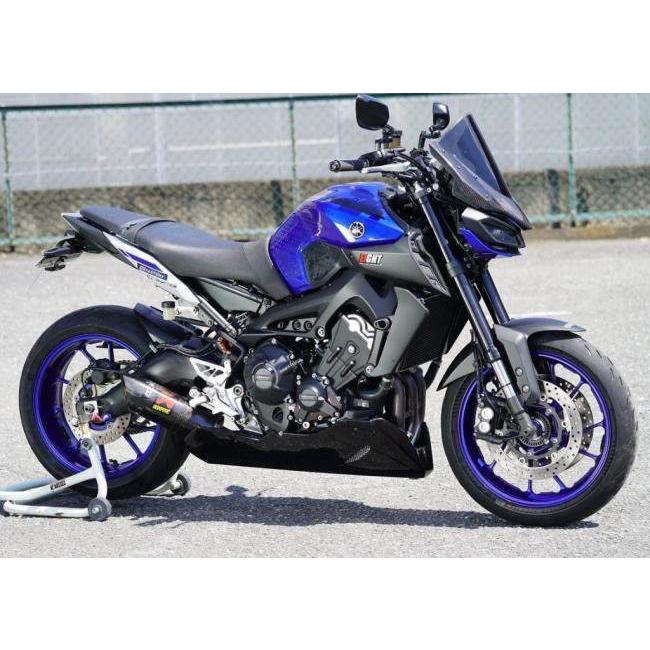 EIGHT(才谷屋) エイト(サイタニヤ) フロントバイザーカウル タイプ：クリアースクリーン / カラー：黒ゲル MT-09 SP YAMAHA ヤマハ カウル関連 外装