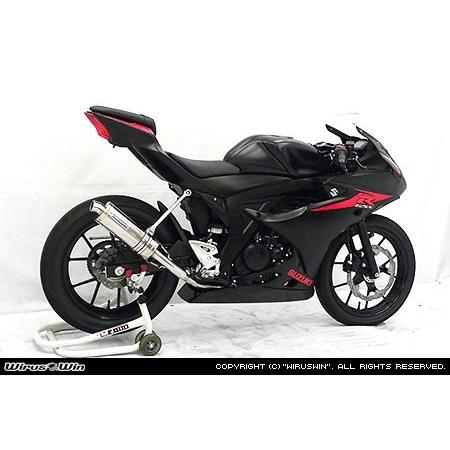 スズキ　GSX-S125 ABS 社外マフラー　調子◎ METAL GEAR（メタルギア） スポーツマフラー カラー：ステンレスブルー
