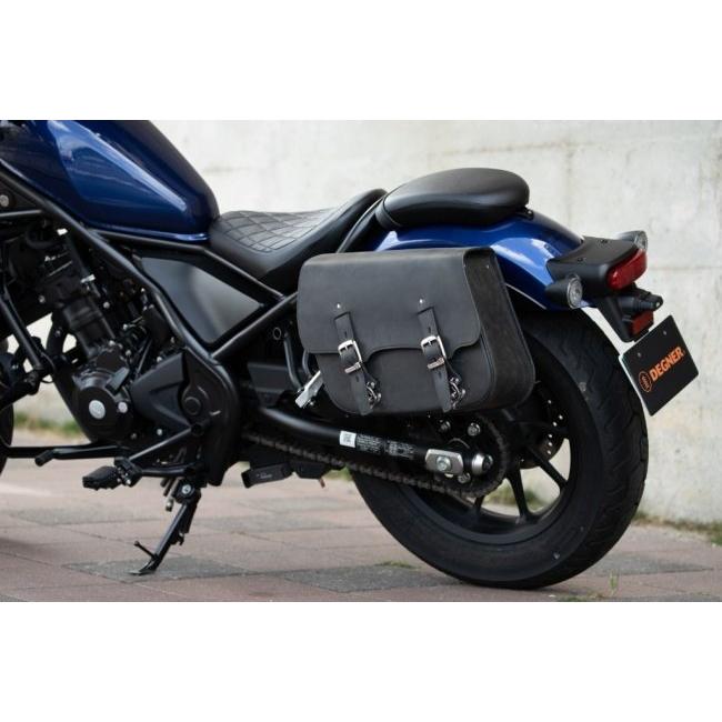 DEGNER（デグナー） SB-107 ステー付きレザーサドルバッグ(左用