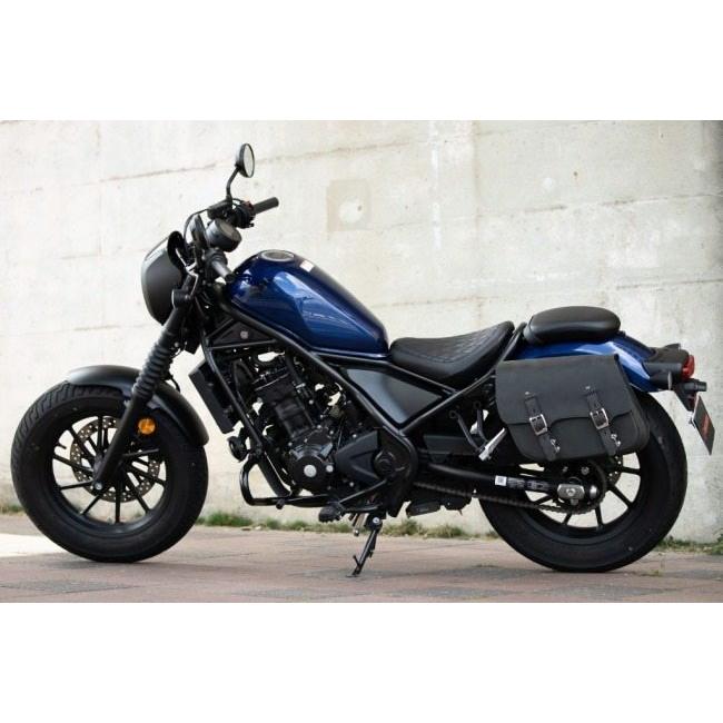 DEGNER デグナー SB-107 ステー付きレザーサドルバッグ(左用) カラー：ヴィンテージブラック レブル250 S Edition レブル500 HONDA ホンダ サイドバッグ_4
