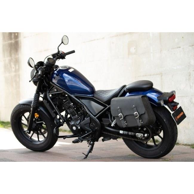 DEGNER デグナー SB-107 ステー付きレザーサドルバッグ(左用) カラー：ヴィンテージブラック レブル250 S Edition レブル500 HONDA ホンダ サイドバッグ_5
