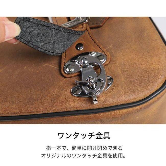 DEGNER（デグナー） SB-107 ステー付きレザーサドルバッグ(左用