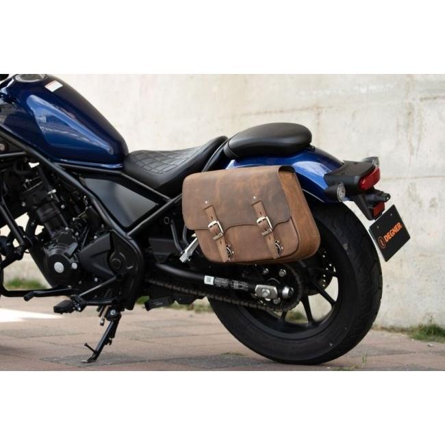 DEGNER デグナー SB-107 ステー付きレザーサドルバッグ(左用) カラー：ヴィンテージブラウン レブル250 S Edition レブル500 HONDA ホンダ サイドバッグ_3