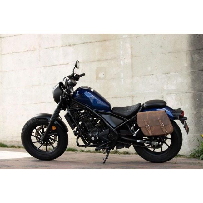 DEGNER デグナー SB-107 ステー付きレザーサドルバッグ(左用) カラー：ヴィンテージブラウン レブル250 S Edition レブル500 HONDA ホンダ サイドバッグ_4