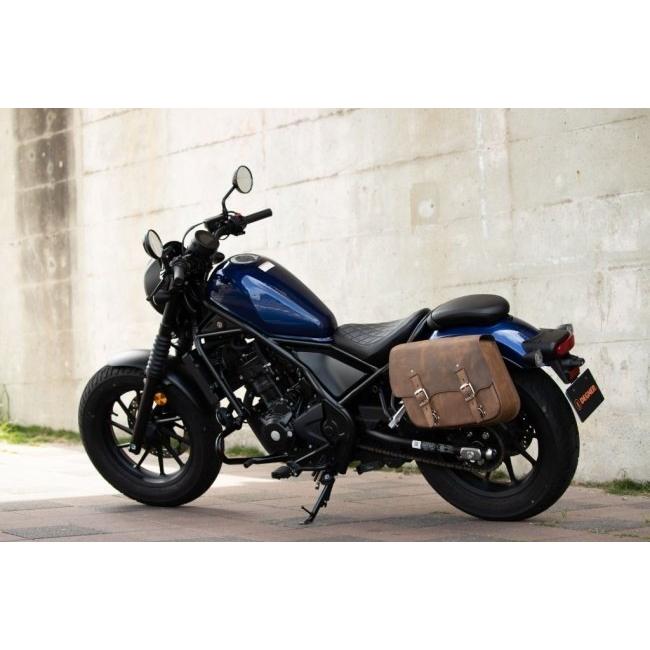DEGNER デグナー SB-107 ステー付きレザーサドルバッグ(左用) カラー：ヴィンテージブラウン レブル250 S Edition レブル500 HONDA ホンダ サイドバッグ_5