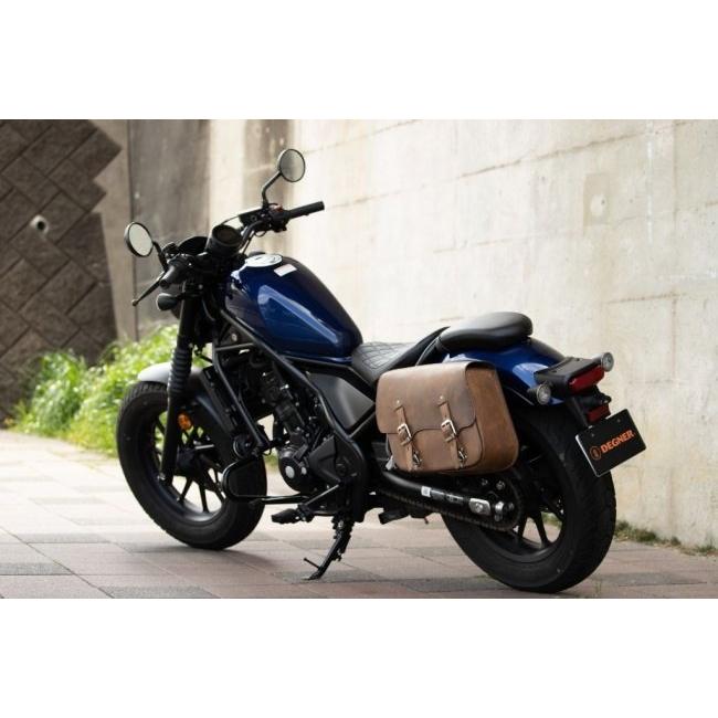 DEGNER デグナー SB-107 ステー付きレザーサドルバッグ(左用) カラー：ヴィンテージブラウン レブル250 S Edition レブル500 HONDA ホンダ サイドバッグ_6