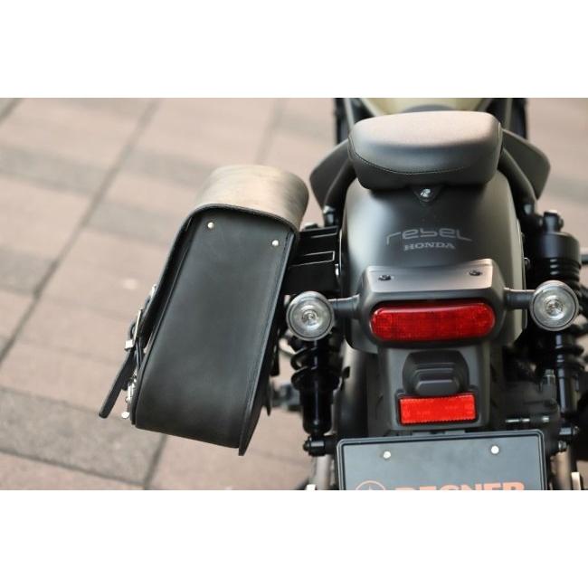 DEGNER デグナー SB-107 ステー付きレザーサドルバッグ(左用) カラー：ヴィンテージブラウン レブル250 S Edition レブル500 HONDA ホンダ サイドバッグ_8