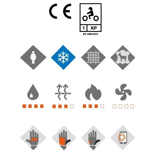 IXON イクソン PRO RUSSEL 2 レディースウインターグローブ サイズ：XS ウインターグローブ グローブ アパレル | IXON | 05