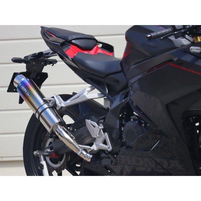 WR&rsquo;S ダブルアールズ ラウンドタイプ スリップオンマフラー サイレンサー：焼き色チタン CBR250RR HONDA ホンダ マフラー