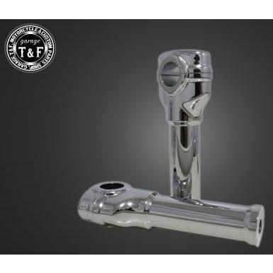 Garage T&F ガレージ オーバルハンドルポスト 高さ：6インチ(約152mm) SR400 YAMAHA ヤマハ ハンドルポスト・ハンドルライザー ハンドル周辺パーツ | Garage T＆F