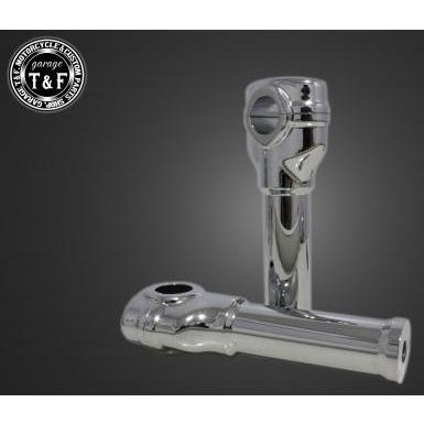 Garage T&F ガレージ オーバルハンドルポスト 高さ：6インチ(約152mm) ドラッグスター250 YAMAHA ヤマハ ハンドルポスト・ハンドルライザー ハンドル | Garage T＆F