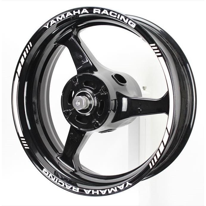 AXXL アクセル 17インチ SP6Y カスタム リムステッカー カラー(文字の色)：イエロー / カラー(ライン)：ホワイト リムステッカー・リムストライプ 外装 | 