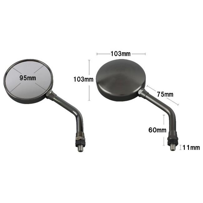 ポッシュフェイス Z2タイプミラー タイプ2 ブラッククローム 2本セット Amazon | ポッシュフェイス(POSH FAITH) バイク用品 ミラー マシンドZ2