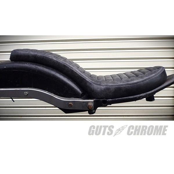 GUTS CHROME ガッツクローム 【HARD RIDE】サバイバーレザーコブラシート ビッグツイン HARLEY-DAVIDSON ハーレーダビッドソン シート シート関連 外装