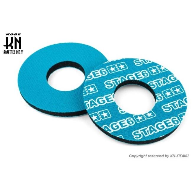 KN企画 ケイエヌキカク STAGE6 グリップドーナツ カラー：ブルー／ホワイト グリップパッド ハンドル | KN企画 | 01