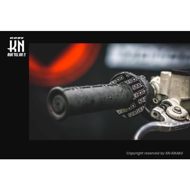 KN企画 ケイエヌキカク STAGE6 グリップドーナツ カラー：ブルー／ホワイト グリップパッド ハンドル | KN企画 | 03