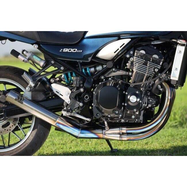 z900rs SP忠男　パワーボックスフルチタンマフラー SP忠男 スペシャルパーツ忠男 POWERBOX FULL 4in1 チタンブルー Z900RS