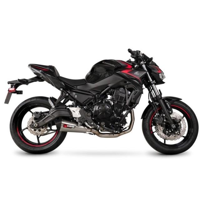 SCORPION スコーピオン セルケトテーパー フルエキゾーストマフラー タイプ：ブラッシュステンレススチール／重量：3.82kg Z650 KAWASAKI カワサキ マフラー_1