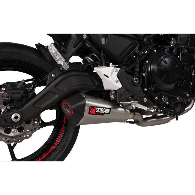 SCORPION スコーピオン セルケトテーパー フルエキゾーストマフラー タイプ：ブラッシュステンレススチール／重量：3.82kg Z650 KAWASAKI カワサキ マフラー_2