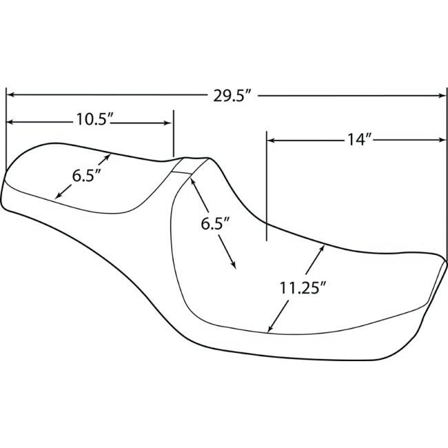Drag Specialties ドラッグスペシャリティーズ Predator III Seat［0803-0651］ HARLEY-DAVIDSON ハーレーダビッドソン シート シート関連 外装_2