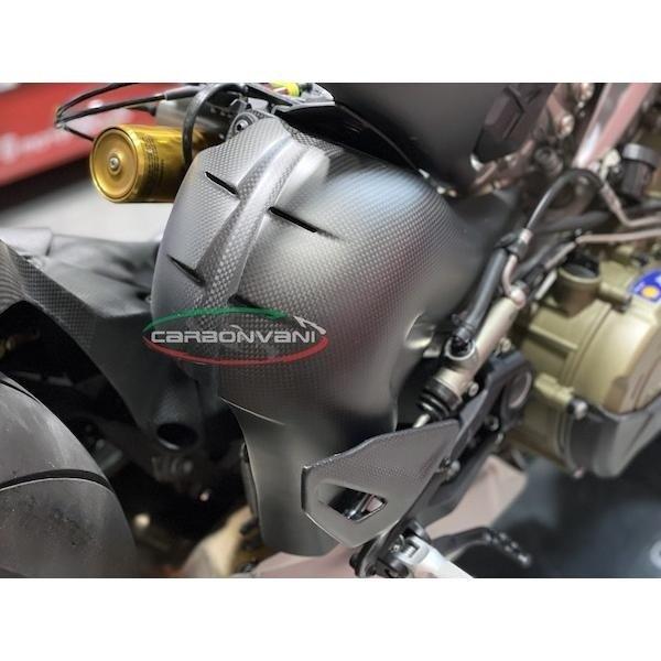 CARBONVANI カーボンバーニ エキゾーストヒートガード タイプ：艶なし(マット) ストリートファイターV4 ストリートファイターV4S パニガーレV4 S R マフラー | CARBONVANI | 03