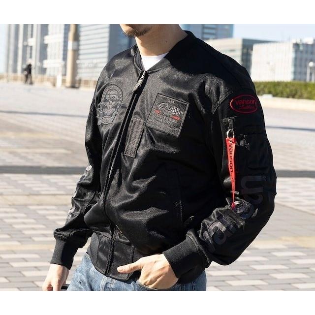 VANSON バンソン メッシュMA-1ジャケット サイズ：L : 25913326 