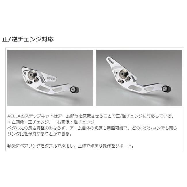 AELLA アエラ ライディングステップキット カラー：ポリッシュ S1000R BMW バックステップ ステップ 足回り | AELLA | 02